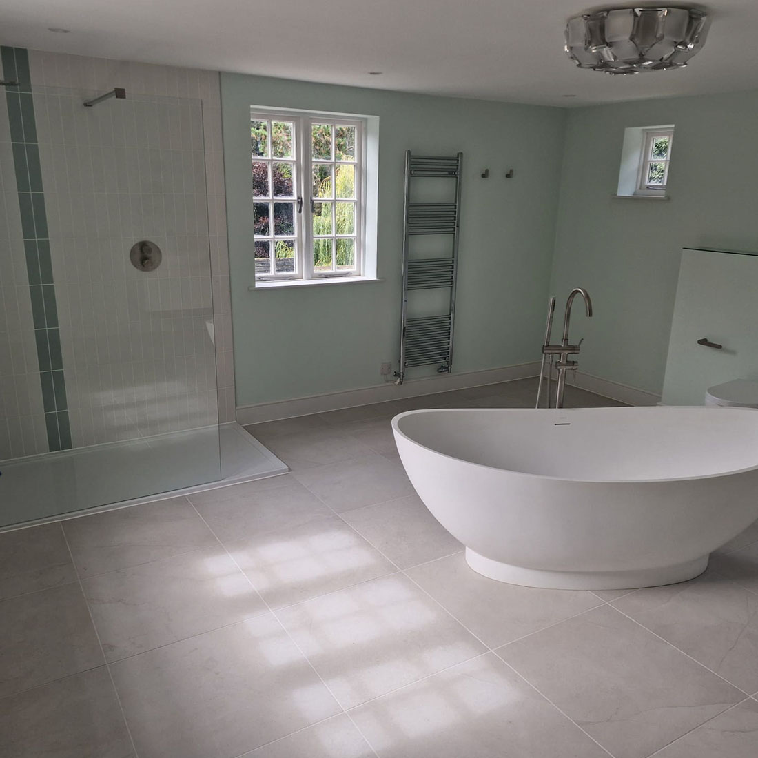 Luxury bathroom installation